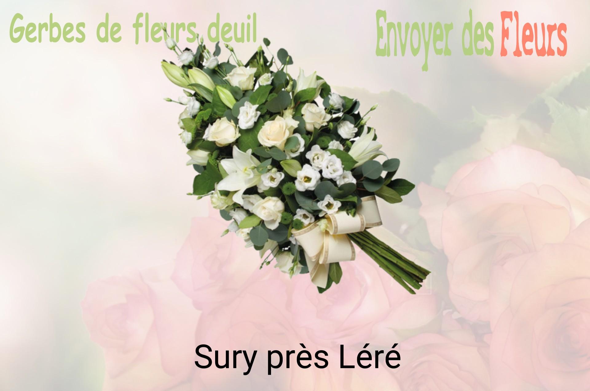 Gerbe de fleurs de deuil livrée à Sury-près-Léré